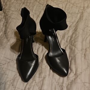 Jessica Simpson Black Ankle Strap Heels